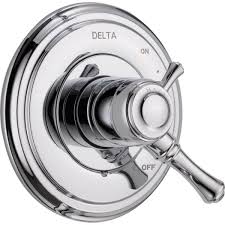 It has a rating of 4.9 with 32 reviews. Delta Cassidy 1 Handle Volume Temperature Control Valve Trim Kit In Chrome Valve Not Included T17097 The Home Depot