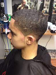Shadow Taper W Waves Fade Haircut Middle Hair Mid Hairstyles