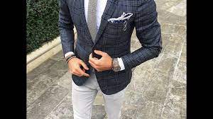 تنسيق الجاكيت الرسمي للرجال مع البنطال الجينز suit jacket single breasted suit jacket fashion
