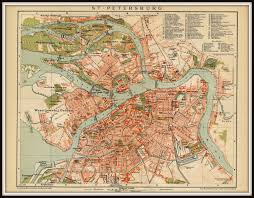 Printable world maps are available in two catagories: Prints Large French Vintage Maps Petersburg Russia Saint Petersburg Old Map 1896 Original Antique City Plan Of St 32x46c 12x18 Big Art Collectibles
