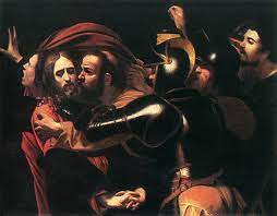 „zdrajca zaś dał im taki znak: Pojmanie Chrystusa Obraz Caravaggia Wikipedia Wolna Encyklopedia
