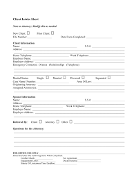 Start your new client relationships off right with a client intake form that collects the information you need to identify their primary needs and wants. Client Intake Sheet In Word And Pdf Formats