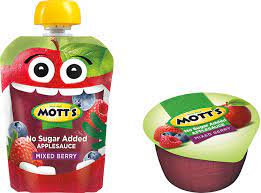 Prices may varymott's unsweetened mixed berry applesauce pouches. Mott S No Sugar Added Applesauce Blueberry