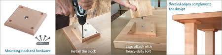 Compare prices for adjustable feet furniture. 8 Easy Ways To Attach Furniture Feet Tablelegs Com
