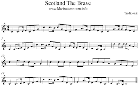 Scotland march = 100 bpm the brave. Scotland The Brave