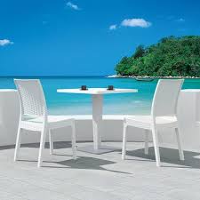 Siesta Rattan Floriva Kare Masa Takimi Koyu Gri Balkon Fiyati
