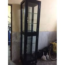 Show off your collectables with our display cabinets. Hinged Aluminium Glass Display Cabinet Wood Finish Rs 1250 Square Feet Id 21215510997