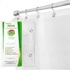Shower curtain liners are pretty mundane. Clean Healthy Living Premium Peva White Shower Curtain Liner With Magnets Suction Cups 70 X 71 In Long Buy Online In Antigua And Barbuda At Antigua Desertcart Com Productid 7741120