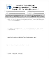 Download these 32 free employee evaluation forms in ms word, ms excel and pdf format to quickly assist you in preparing and printing your own employee evaluation form easily. Free 22 Employee Evaluation Form Examples Samples In Pdf Ms Word