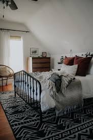 Black And White Rug Bedroom The Evolution Of Our Master Bedroom Miranda Schroeder In 2020 White Rug Bedroom Black Rug Bedroom Home Interiors And Gifts