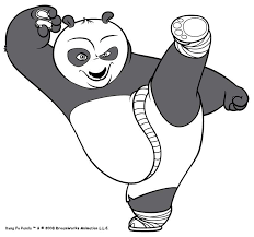 Did you know that the voice cast include jack black, angelina jolie and dustin hoffman ? Kung Fu Panda Coloring Pages Free Image Download