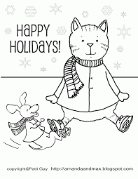 Christmas coloring pages for kids & adults to color in and celebrate all things christmas, from our christmas coloring sheets are a brilliant free resource for teachers and parents to use in class or at download: 7 Pics Of Happy Holidays Winter Coloring Pages Winter Holiday Coloring Home