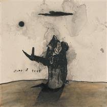 Photograph by brian forrest, from the catalogue to the exhibition david lynch: David Lynch 33 Artworks Painting