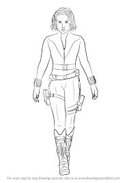 Infinity war by showing how natasha romanoff joins the secret avengers. Learn How To Draw Natasha Romanoff Aka Black Widow Characters Step By Step Drawing Tutorials