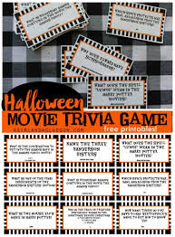 Rd.com knowledge facts there's a lot to love about halloween—halloween party games, the best halloween movies, dressing. Printable Halloween Movie Trivia Game 30 Days Of Halloween Day 24