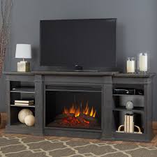 Looking for an electric fireplace media console? Real Flame Eliot Grand Tv Stand For Tvs Up To 88 With Fireplace Included Reviews Wayfair