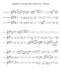 Download and print in pdf or midi free sheet music for animal crossing: Animal Crossing New Horizons Theme Sheet Music For Saxophone Alto Saxophone Ensemble Musescore Com