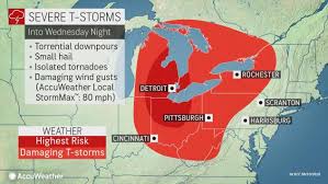 Both of these tornadoes were relatively. Great Lakes Under Rare Moderate Risk For Severe Weather Wednesday Accuweather