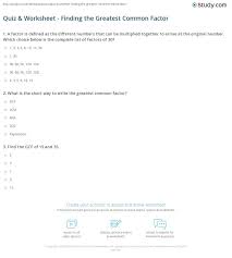 Once you find your worksheet, click on. Finding Gcf Worksheet Printable Worksheets And Activities For Teachers Parents Tutors And Homeschool Families