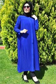 Tuay 7086 Piliseli Kap Elbise Giyim Tunik