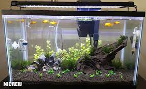 New Aquarium Plant 36 Led Light Tank Mount Night Fish Grow White Blue Extendable Nicrew Planted Aquarium Fish Tank Lights Fish Tank Decorations
