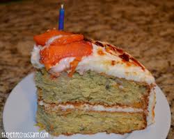 Peach Cake with Peach Cream Cheese Frosting and Burnt Sugar Shards | the  petite croissant