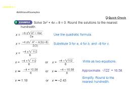 The Quadratic Formula Quadratic Equation Quadratic Formula Ppt Download