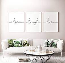 Live Laugh Love Printable Posters Set Of 3 Live Laugh Love Art Live Love Laugh Wall Art Set Of Three Prints Instant Download Initial Wall Art Initial Wall Decor Islamic Wall Art