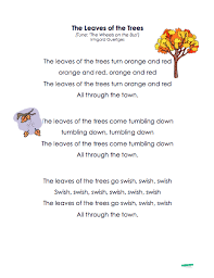 Your Fall Poems Songs Are Here Fall Songs Fall Preschool Fall Preschool Activities