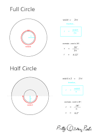 Diy Tips Circle Skirt Formulas Half Third And Quarter