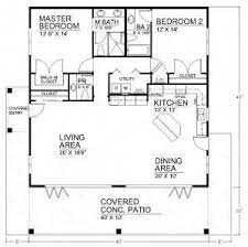 700 Sq Ft 2 Bedroom Floor Plan Open Floor House Plans By Susanna Beachcottages Open Floor House Plans House Plans Open Floor Bedroom Floor Plans