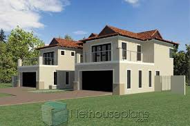 The house consists of 3 bedrooms all at the upper floor, with two toilet and bath, one with common anf the other is dedicated for the master'bedroom. 5 Bedroom Double Storey House Plan South Africa Ba487d South East Elevation 3d House Plan Nethouseplans Nethouseplansnethouseplans