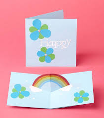 60 pop up card templates free download. How To Make A Rainbow Popup Card Arts And Crafts Projects Cards Pop Up Cards