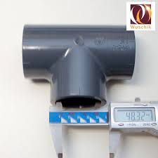 Pvc Tee T Piece 1 1 2 Inch 48mm Adhesive Fitting Splitter