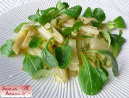 Cardons En Salade Tiede Mache Et Menthe Vinaigrette A La Limette Saveur Passion Food Recipes Eat