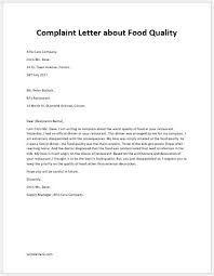 Or how would a salesperson or marketing personnel elaborate properly on the value of his product or service if he cannot effectively reply the email inquiries of potential clients? Complaint Letter About Food Quality Writeletter2 Com