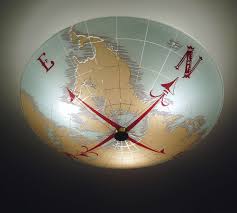 Vintage Nautical World Map Compass Ceiling Light Fixture With Brass Glass Nautical Ceiling Light Vintage Compass Light Fixtures