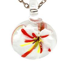 12mm glass beads of murano flowers. Jewelry Beauty Craft Supplies Tools 1 Pretty Flower Glass Pendant