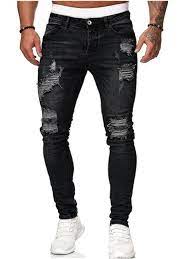 Mens Ripped Skinny Jeans Blue Slim Fit Hole Pencil Pants Biker Casual  Trousers Streetwear 2020 High Quality Denim Man Clothing: Buy Online at  Best Prices in SriLanka | Daraz.lk