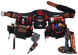 Husky Carpenters Construction 21 Pockets Pouches Full Apron With Tool Belt Carpenter Tools Tool Belt Carpenter Tool Belt
