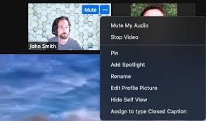 Zoom video spotlight