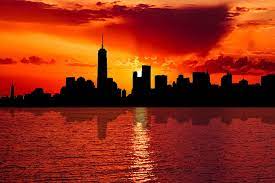 Find the perfect london skyline sunset stock photo. Royalty Free Photo Silhouette Of New York City Skyline At Sunset Pickpik