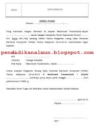 Dirjen pendis nomor 752 tahun 2021 tentang. Contoh Surat Tugas Penetapan Pengawas Unbk Home