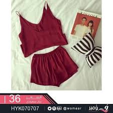 طقم نسائي للنوم ملابس انثويه اطقم بيجامات عرايس نسائية ازياء انوثة ملابس نوم Clothes Two Piece Skirt Set High Waisted Bikini