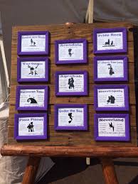 Our Wedding Seating Chart With A Touch Of Disney Seating