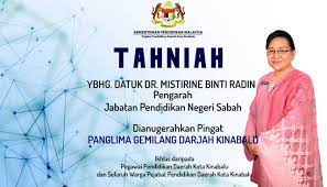 Check spelling or type a new query. Tahniah Kepada Pengarah Jabatan Pendidikan Negeri Sabah Yang Telah Di Anugerahkan Pingat Pgdk Pejabat Pendidikan Daerah Kota Kinabalu