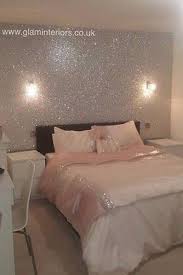 Pin By Skylark Miles On Decorating Diy Upcycle Glitter Wallpaper Bedroom Wallpaper Bedroom Silver Bedroom