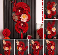 Pretty 2025 Chinese New Year Wall Decoration DIY Crafts Pape ...