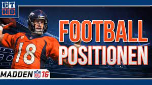 There are other ways to score as well, but those are primarily left to special teams. American Football Positionen Erklart Madden Nfl Tipps Youtube
