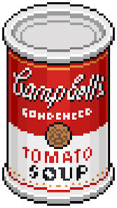 Soup Can Pixel Art Pixel Art Tutorial Pixel